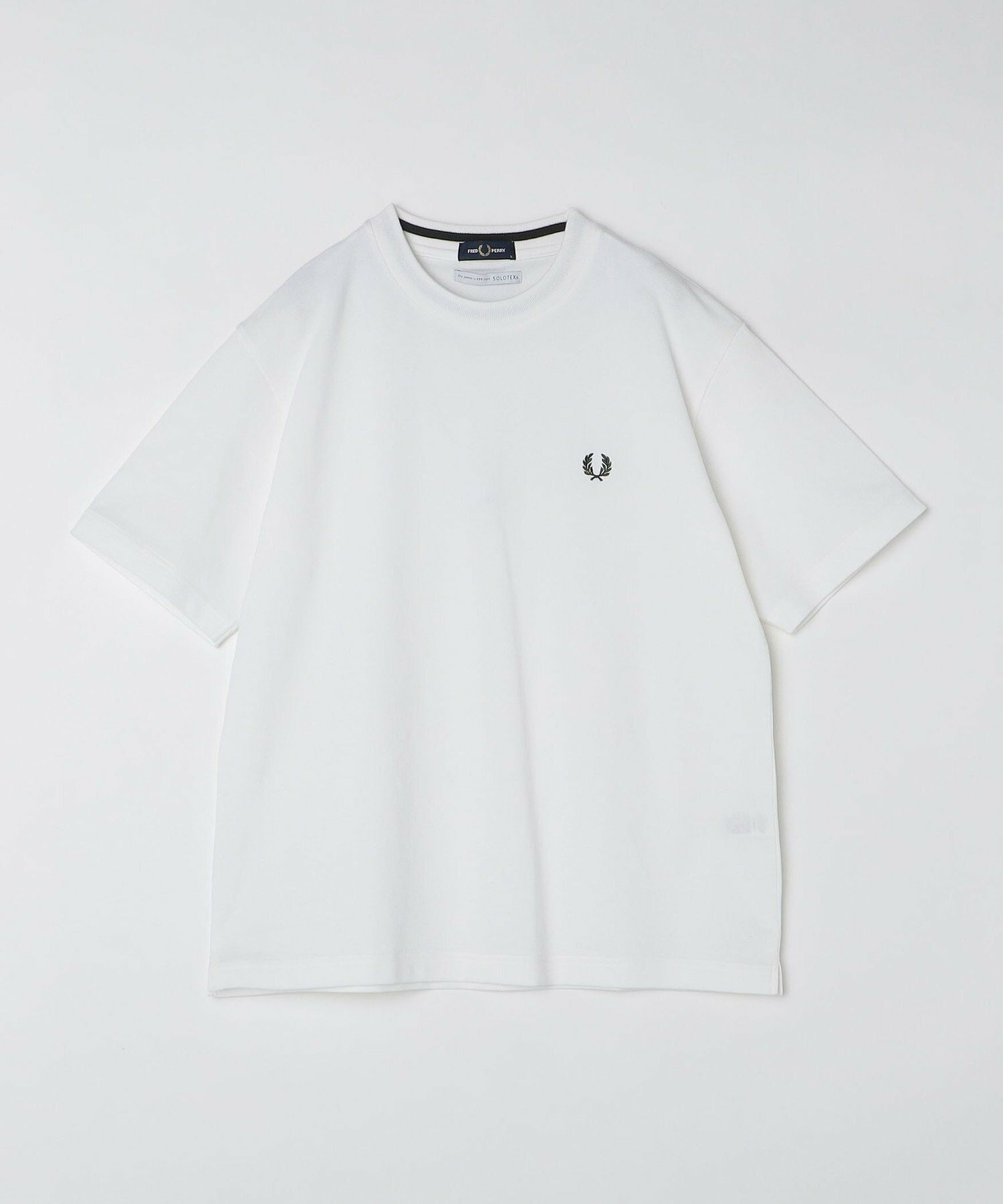 【SHIPS別注】FRED PERRY: SOLOTEX(R) 鹿の子 ワンポイント ロゴ Tシャツ24SS